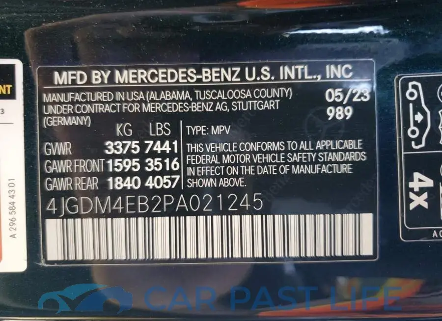 4JGDM4EB2PA021245# 13