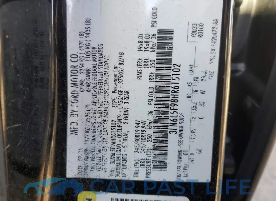 3LN6L5F98HR615102# 13