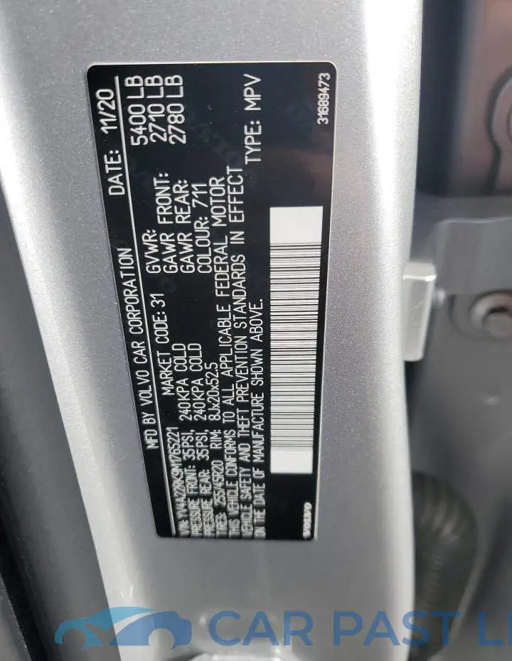 YV4A22RK9M1765221# 14
