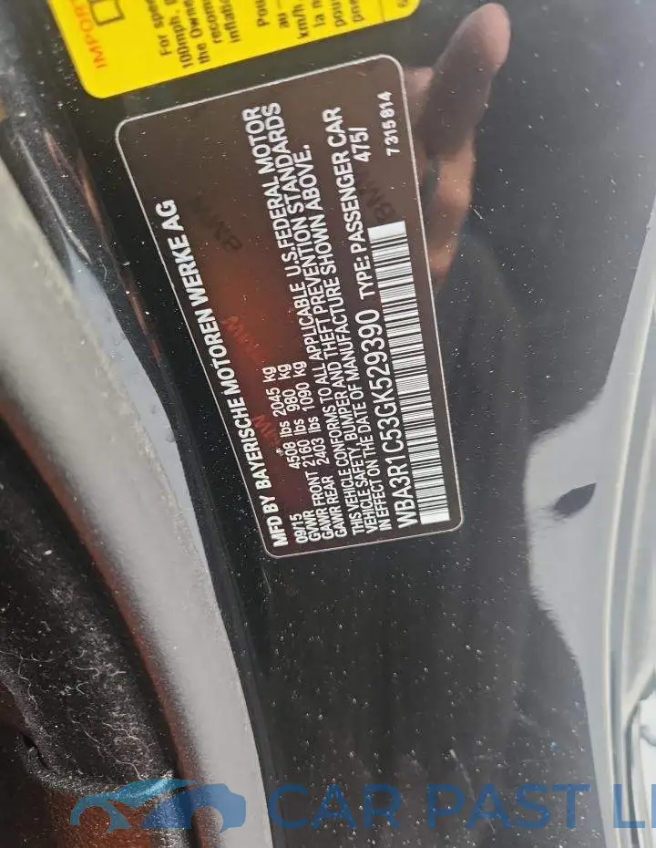 WBA3R1C53GK529390# 12