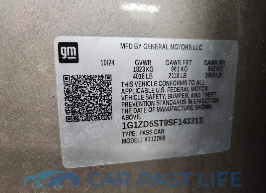 1G1ZD5ST9SF143313# 12