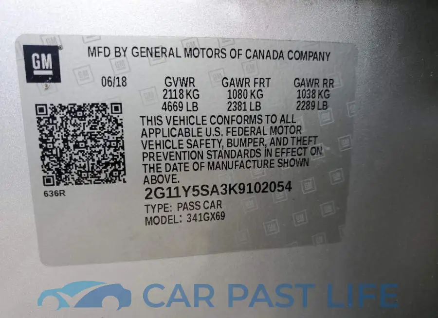 2G11Y5SA3K9102054# 12