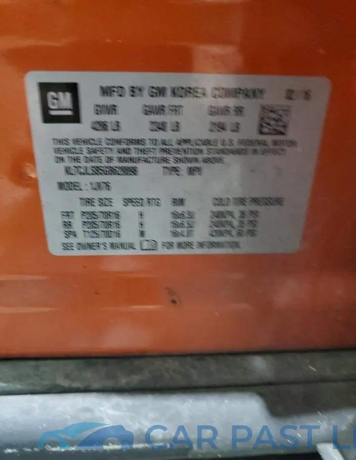 KL7CJLSB5GB628898# 13