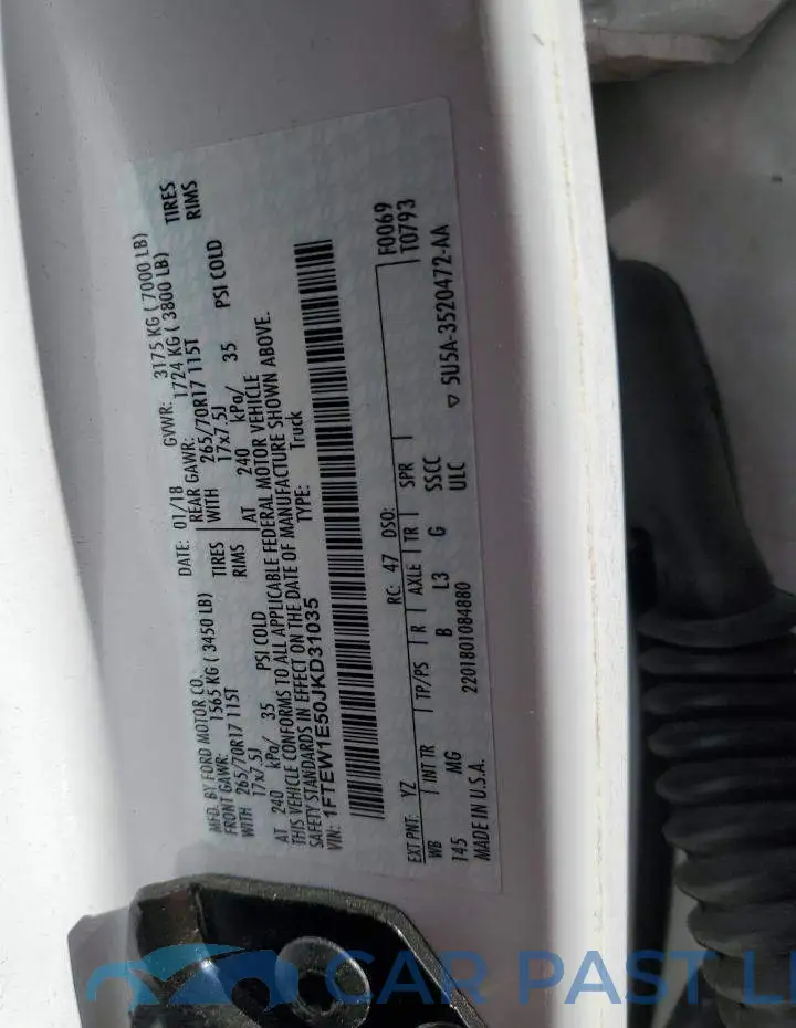 1FTEW1E50JKD31035# 12