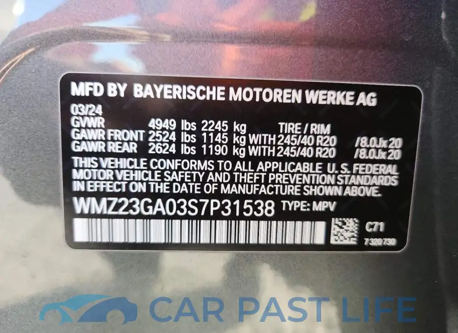 WMZ23GA03S7P31538# 14