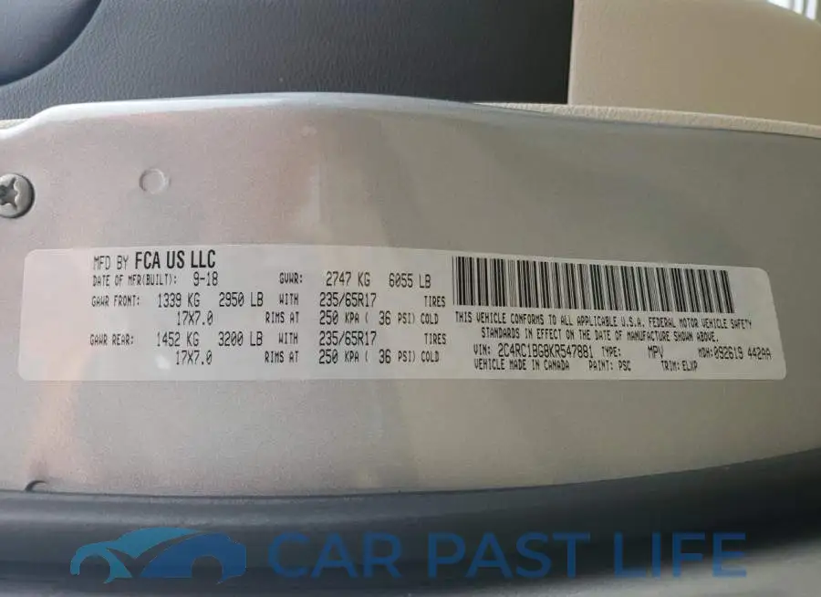 2C4RC1BG8KR547881# 13