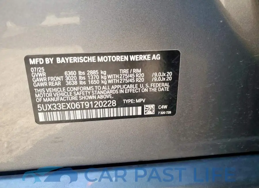5UX33EX06T9120228# 13