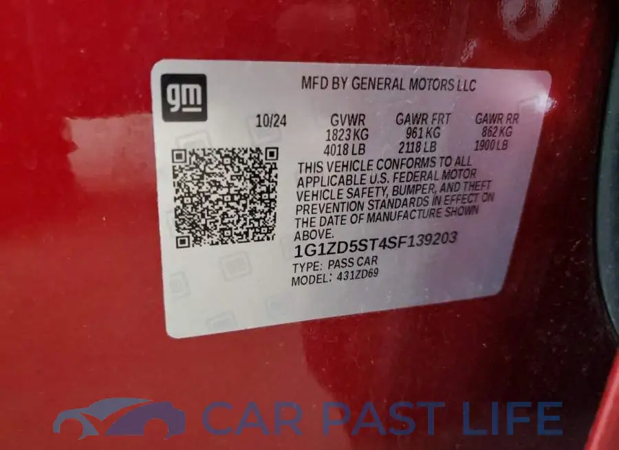 1G1ZD5ST4SF139203# 13