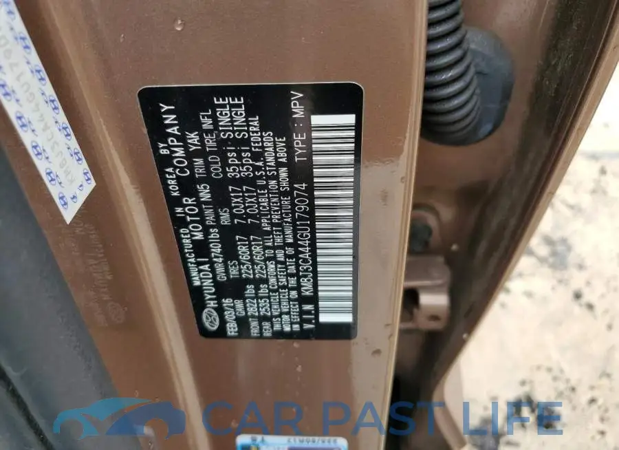 KM8J3CA44GU179074# 13