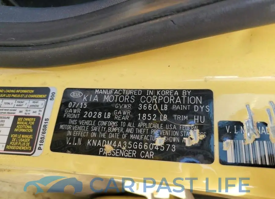 KNADM4A35G6604573# 12