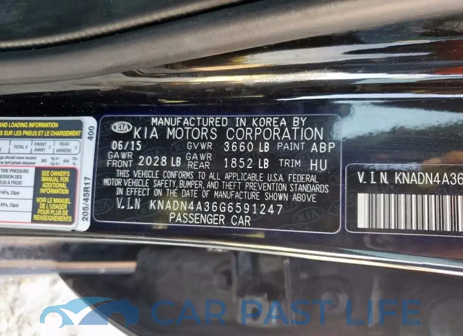 KNADN4A36G6591247# 12