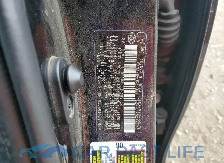 2T1BURHE5HC886061# 12