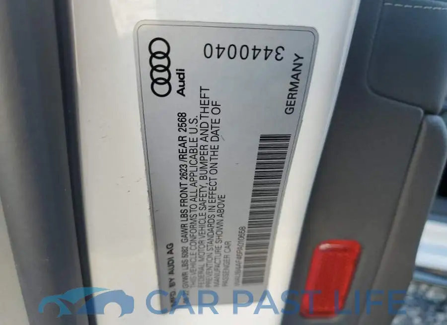 WAUB4AF46PA010658# 12