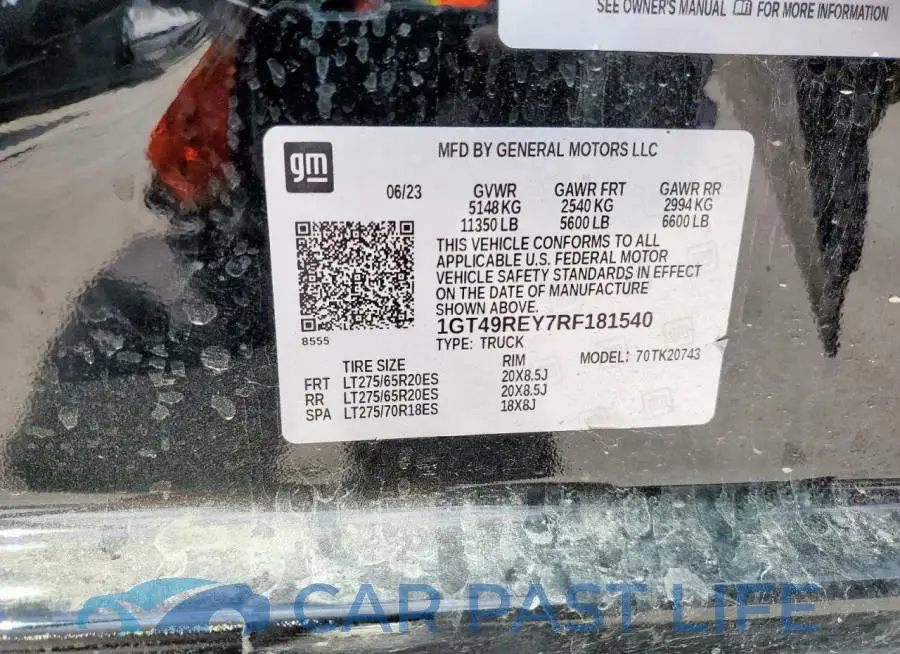 1GT49REY7RF181540# 12