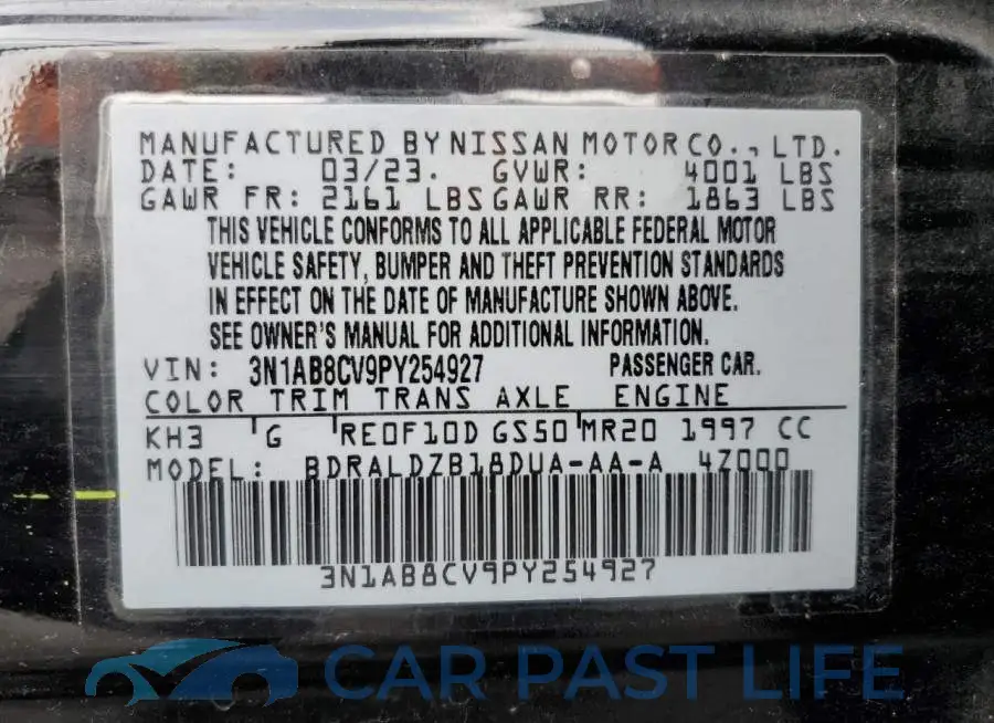 3N1AB8CV9PY254927# 12