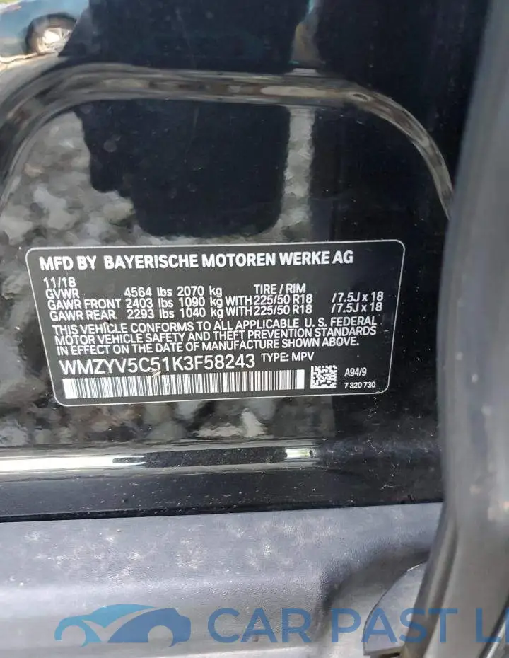 WMZYV5C51K3F58243# 13