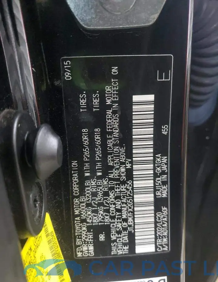 JTJBM7FX2G5125456# 13