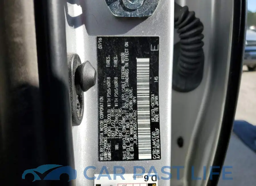 JTJBM7FX5G5147662# 14