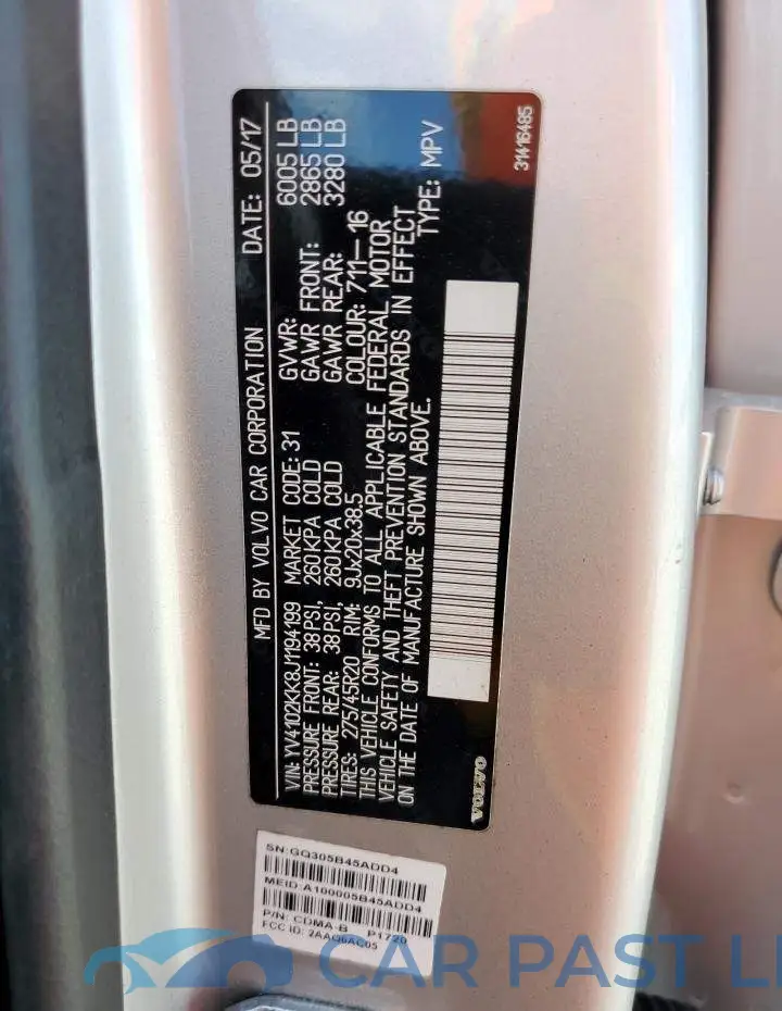 YV4102KK8J1194199# 13