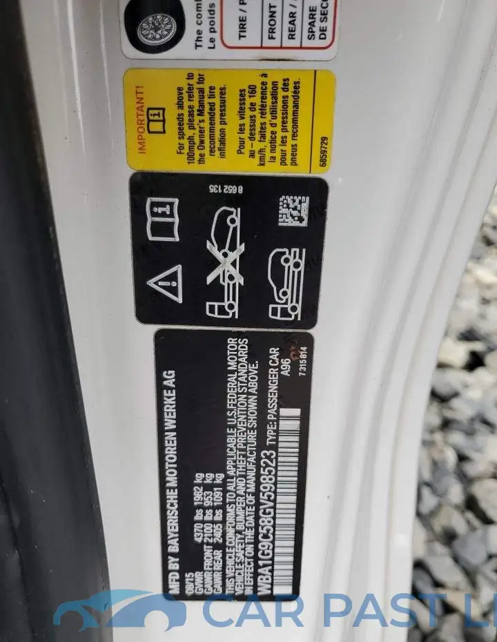 WBA1G9C58GV598523# 13