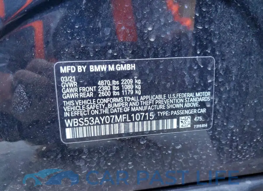 WBS53AY07MFL10715# 13