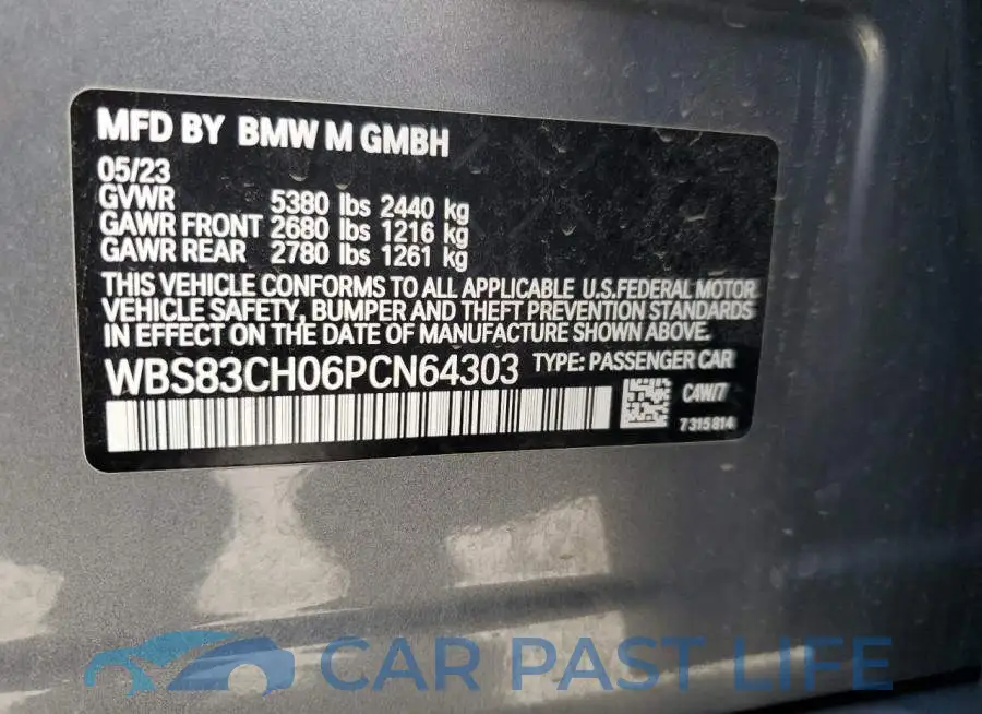 WBS83CH06PCN64303# 13