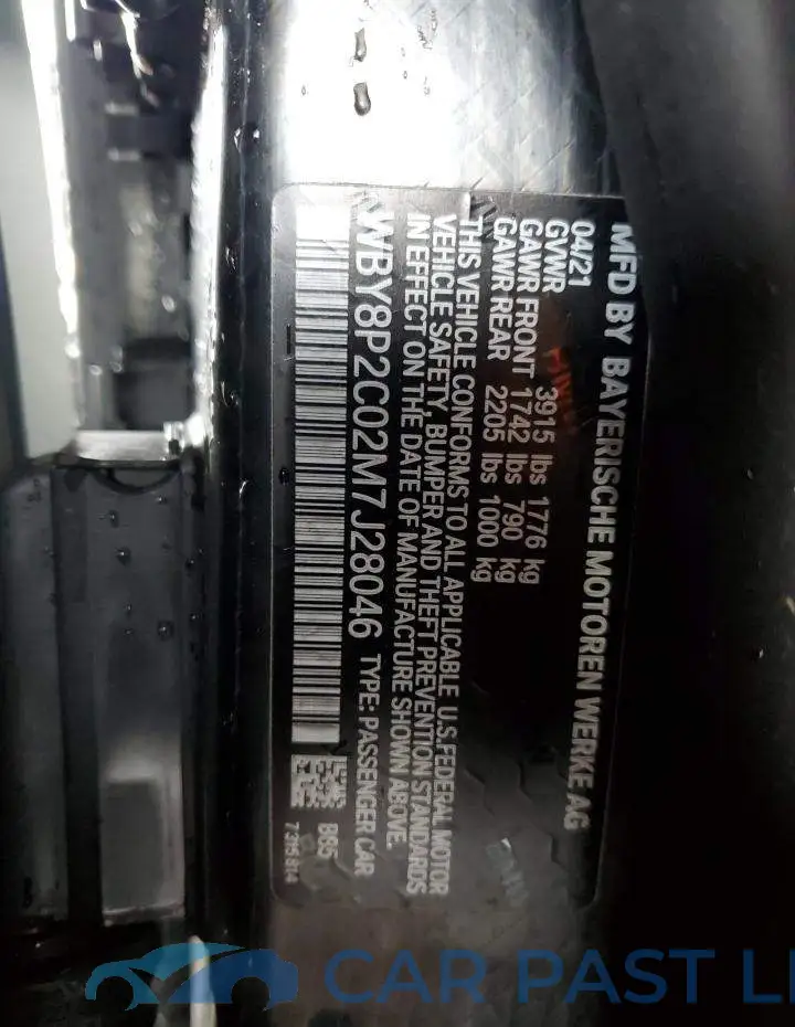 WBY8P2C02M7J28046# 12