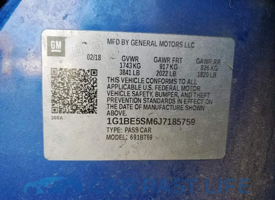 1G1BE5SM6J7185759# 12