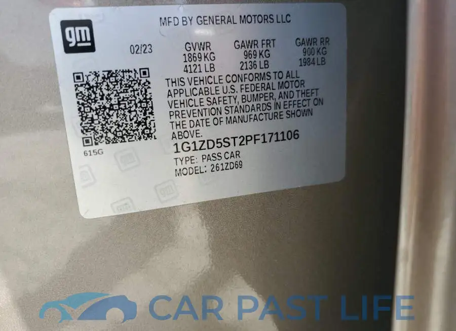 1G1ZD5ST2PF171106# 13