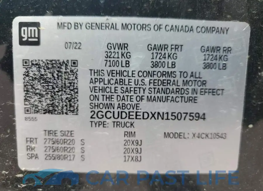 2GCUDEEDXN1507594# 12