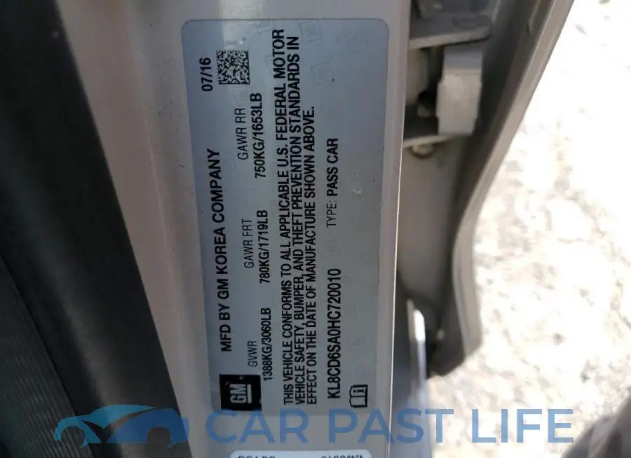 KL8CD6SA0HC720010# 12