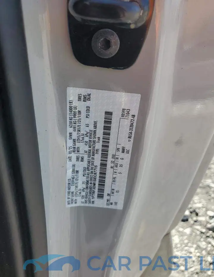 1FTRF3DM1SEC87715# 12