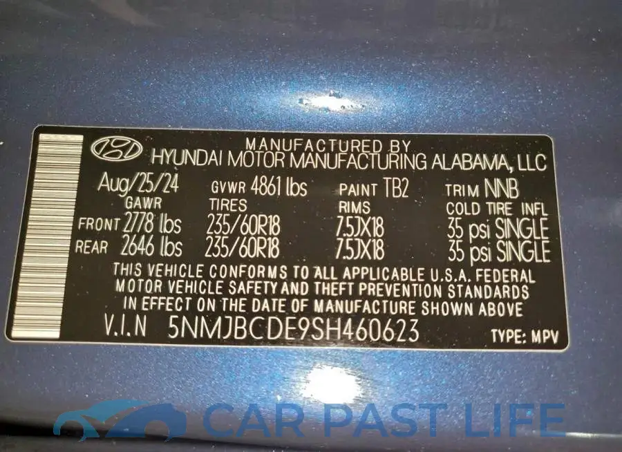 5NMJBCDE9SH460623# 13