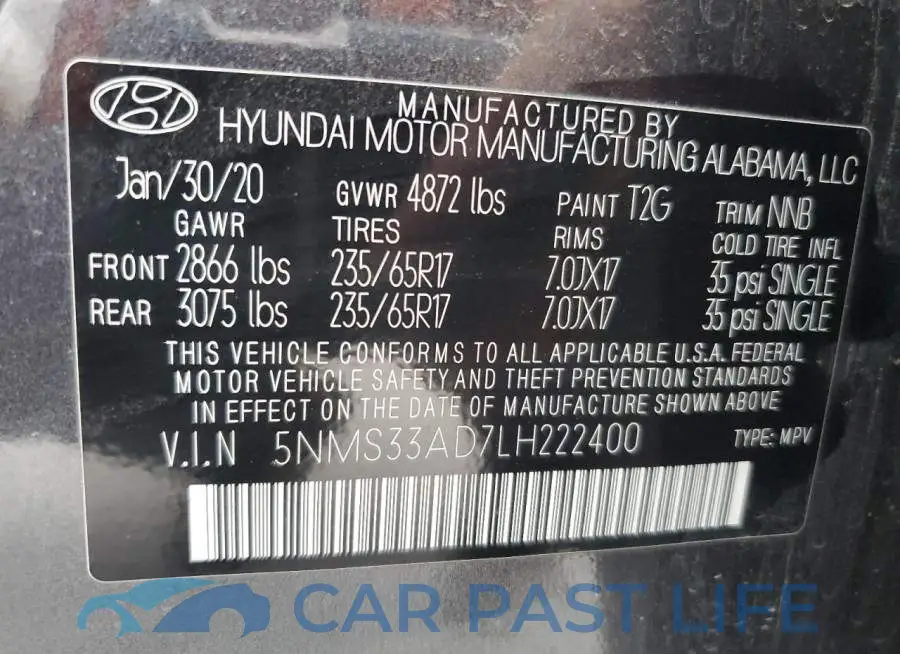 5NMS33AD7LH222400# 13