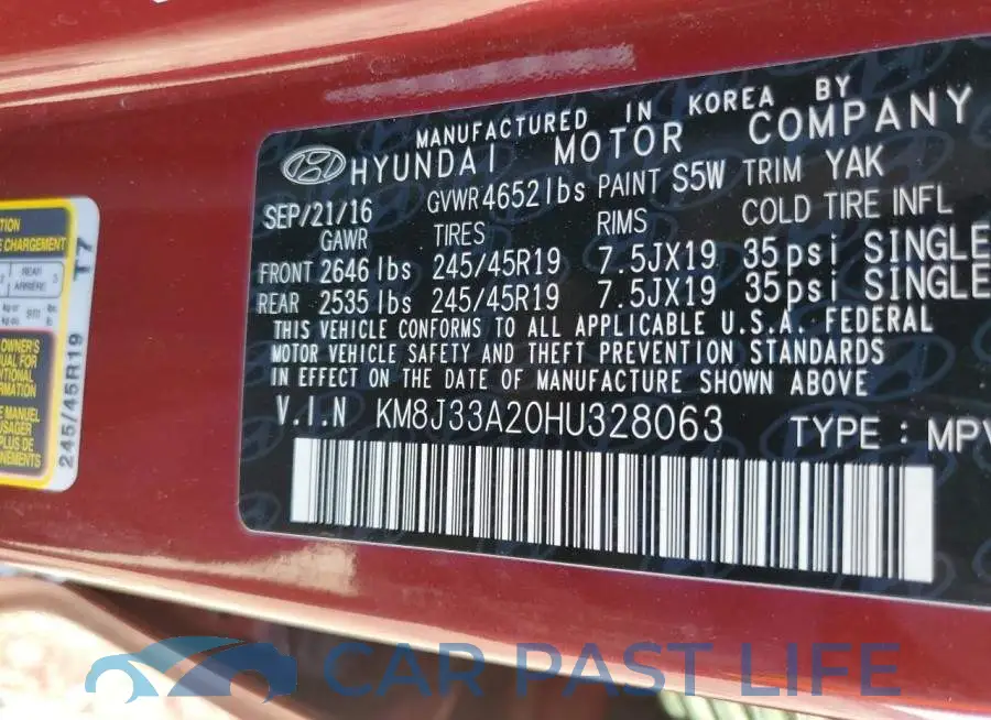 KM8J33A20HU328063# 13