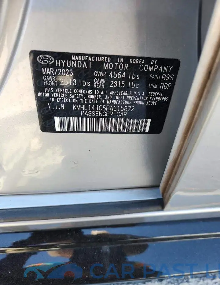 KMHL14JC5PA315872# 13
