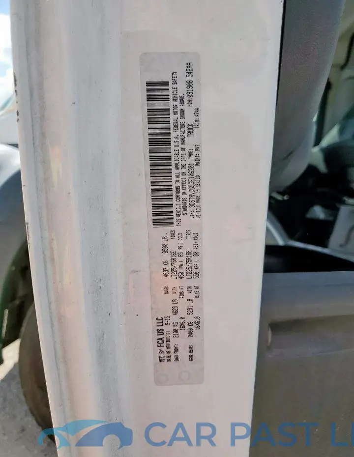 3C6TRVDG5GE106301# 12