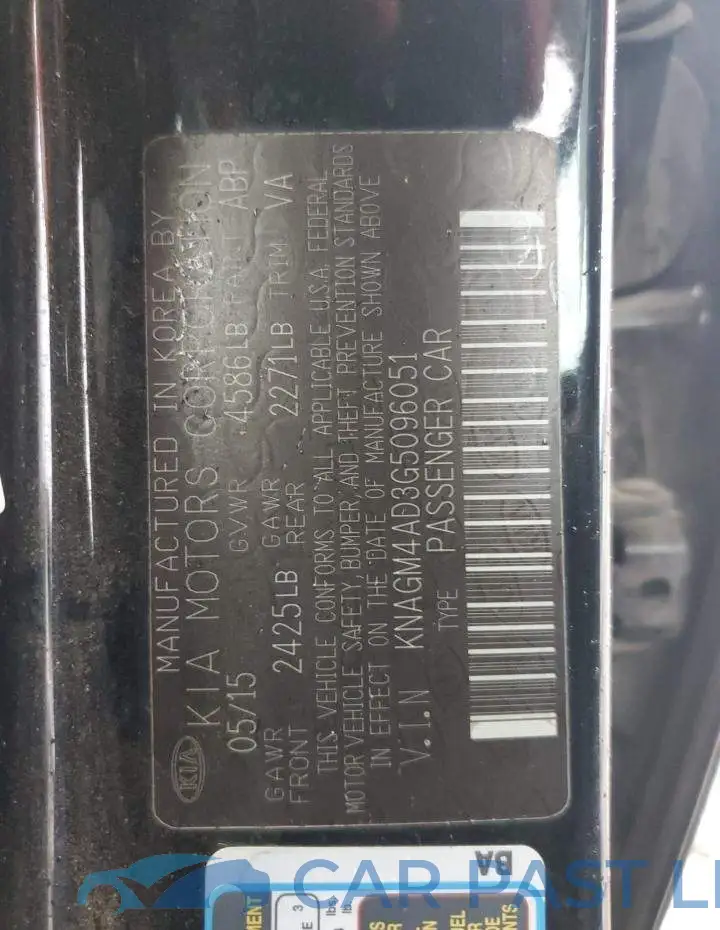 KNAGM4AD3G5096051# 12