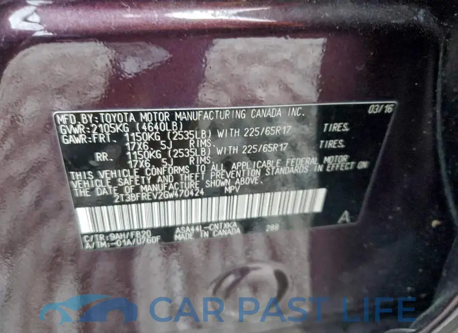 2T3BFREV2GW470424# 14