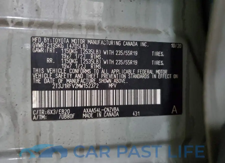 2T3J1RFV2MW152372# 13