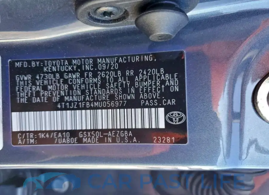 4T1JZ1FB4MU056977# 13