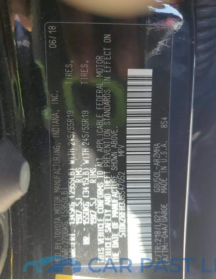 5TDKZRFH3JS547052# 13