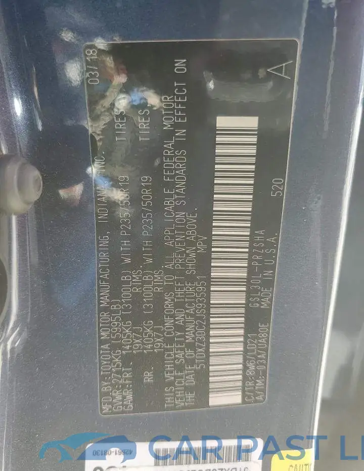 5TDXZ3DC2JS935951# 14