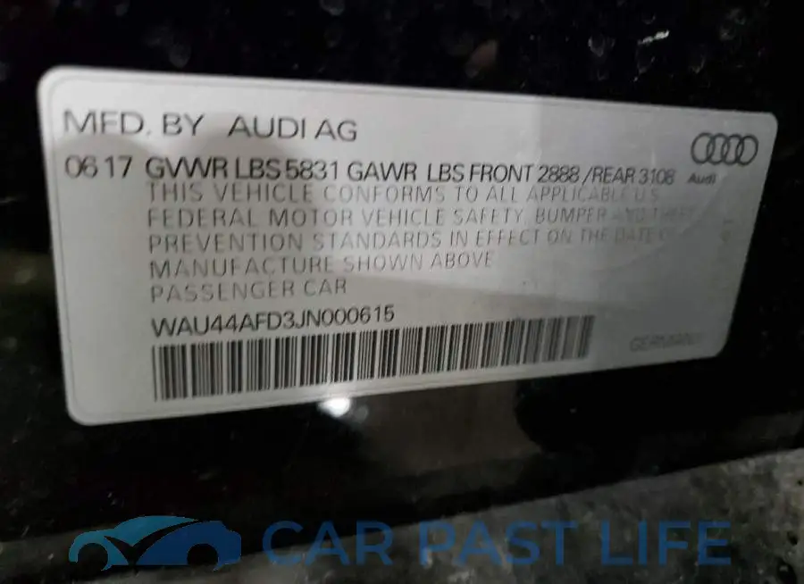 WAU44AFD3JN000615# 12