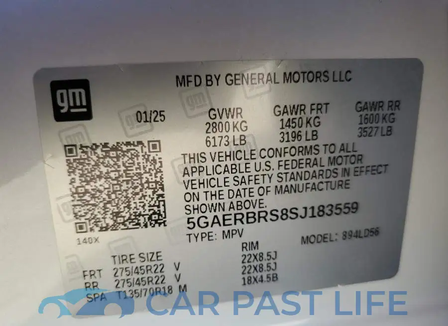 5GAERBRS8SJ183559# 14