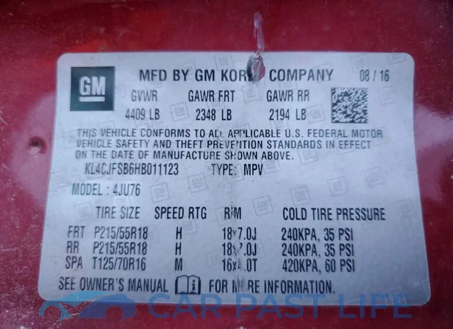 KL4CJFSB6HB011123# 13