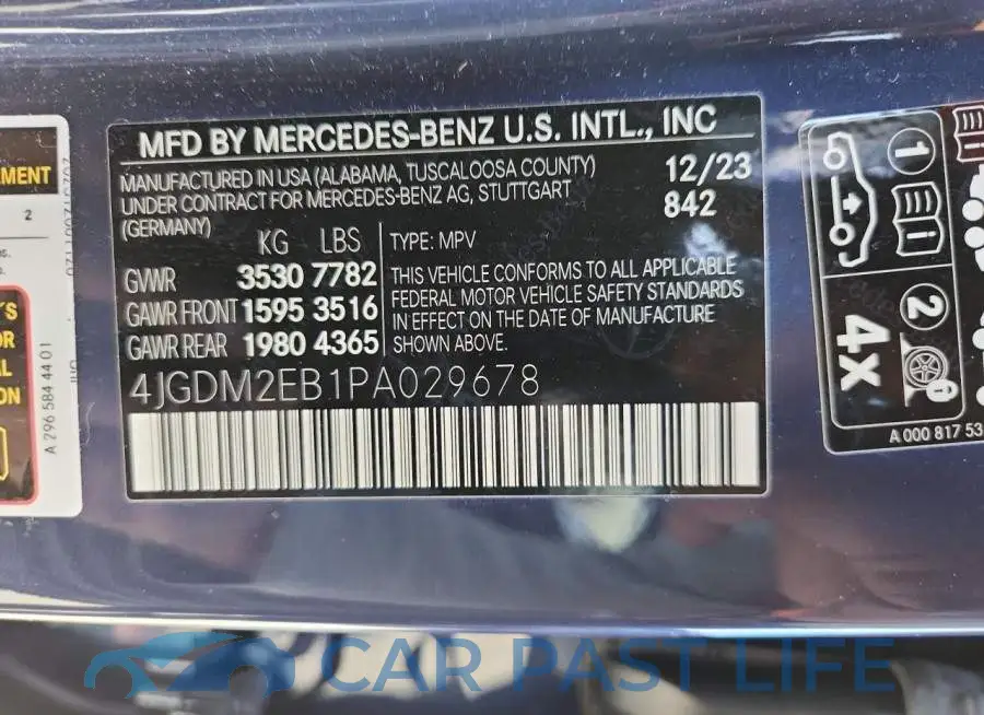 4JGDM2EB1PA029678# 13