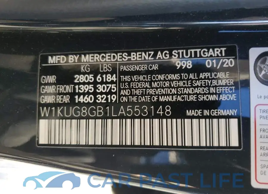 W1KUG8GB1LA553148# 12