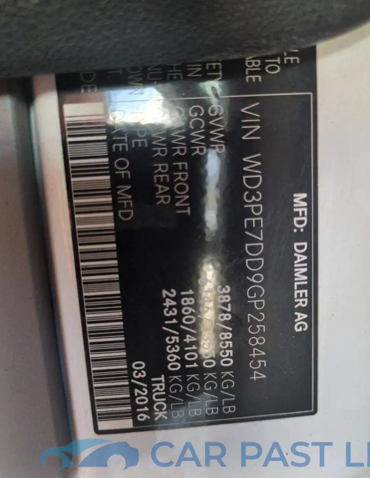 WD3PE7DD9GP258454# 14