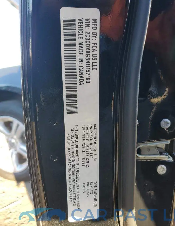2C3CDXBG8NH157190# 13